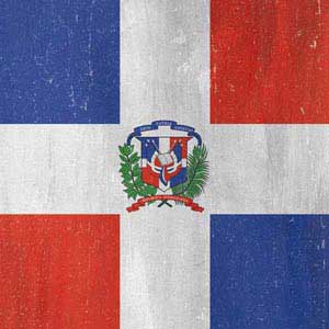 Dominican Republic Flag Distressed Steam Deck Handheld Gaming Computer Skin